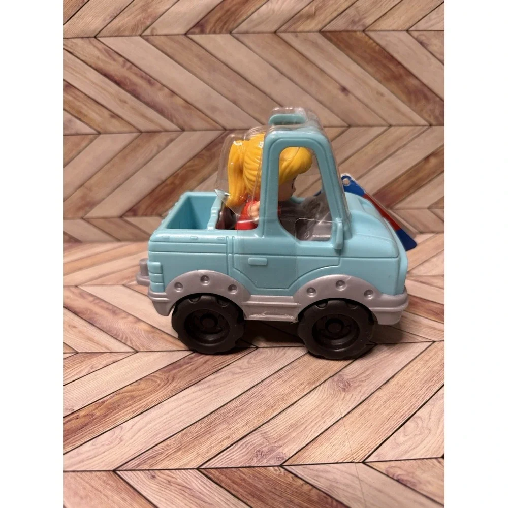 Fisher Price Little People Blue Pick Up Truck Jeep Help A Friend W/figure